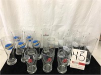 Lot of Assorted Beer Glasses (16)