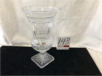 Crystal Vase, 14” high