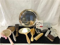 Lot of Mirrors & Brushes, Some French Ivory