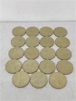 Brantford Pitcher $1 off Mcdonalds coins 1989