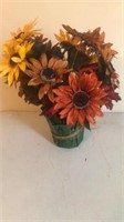 Fall faux flower arrangement