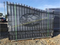 BRAND NEW BI-PARTING 20' WROUGHT IRON GATES