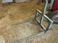 Double Hay Prong 3 Pt Hitch Bale Mover