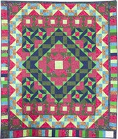 Mystery Quilt, bed quilt, 84" x 97"
