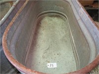 5' x 2 1/6' Galvanized Water Tub