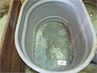 3' x 2' Galvanized Water Tub