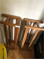 (2) Wooden Bench Frames