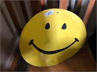 Metal Smiley Face Sign
