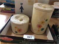 (2) Vintage Canisters