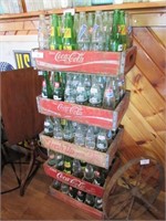 5pc vintage Pop Bottle Crates & Bottles Lot