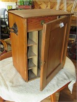 Antique Railroad Pay Master Traveling Cabinet