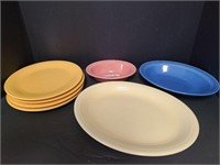 5 Pieces Fiesta Ware & Majetic Ware& 1 Other