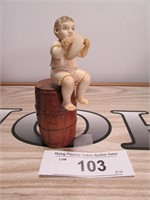 Vintage 50's Avorio Borrelli Carved Ivory Figurine