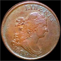 1804 Draped Bust Half Cent NEARLY UNCIRCULATED
