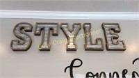 Style Letter Sign