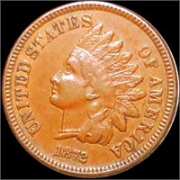 1872 Indian Head Penny NEARLY UNCIRCULATED