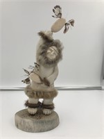 Fabulous whalebone carving of a native dancer with