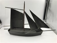 Fabulous baleen ship with a wood center mast, some