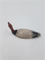 Small scrimshawed Ivory Carving of canvasback by C