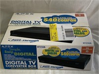 Apex digital TV converter box with analog pass