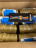 Two boxes macramé twine color and quantity in