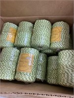 Two boxes of macramé cord. Colors in pictures