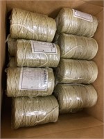 Two boxes of macramé cord colors and quantities