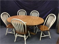 Oval Table & 5 Chairs