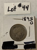 1893-O Barber Dime