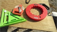 Wire Puller, Measure Tape, Angle Squares, etc