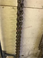 21' Log Chain; 3/8" link; (2) hooks