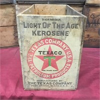 Texaco "Light of The Age" Kerosene Wooden Box