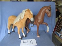 Pair of Horse FIgures Approx  20" Tall