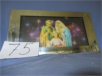 Glass Lighted Religious Picture 25" x 14"