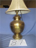 Large Brass Base Lamp