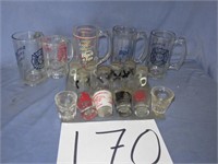 Shot Glass and Beer Mug Lot
