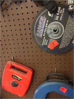 Tape measure & grinding wheel