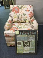 Floral Chair & Wall Art