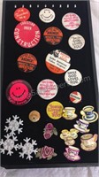 Assorted Buttons/Pins and Button Covers