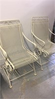 Vintage Wrought Iron Rocking Chairs