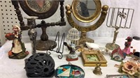 Assorted & Vintage Decor - Wood Mirror in left