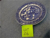 VINTAGE FLOW BLUE STYLE PLATE