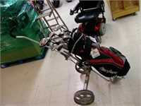 MCGREGOR GOLF BAG W /  14  WARRIOR CLUBS