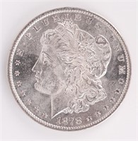 Coin 1878-P 8 TF Reverse of 79 Morgan In GEM BU
