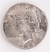Coin 1928-S Peace Silver Dollar In GEM BU - Rare