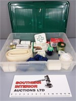 Sterlite Container w/First Aid Kit