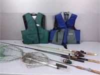 Life Jackets, Fishing Rods & Nets