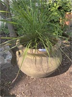 Old Concrete Planter 15" Tall