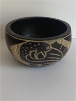 Indian Carved Bowl 7" Wide