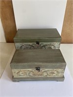 2 Wood Decorative Boxes